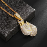 Bing Iced Out XO Colar Pingente de letra de zircônia cúbica para homens e mulheres Hip Hop Street Rock Rap Party Jewelry