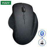 Ratón inalámbrico ergonómico Bluetooth VUUV para computadora portátil Macbook 1600DPI modo dual recargable para iOS Android tableta