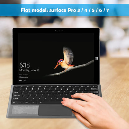 Teclado inalámbrico compatible con Bluetooth para tableta Surface Pro 3/4/5/6/7, portátil, universal, regalo de cumpleaños para novio.