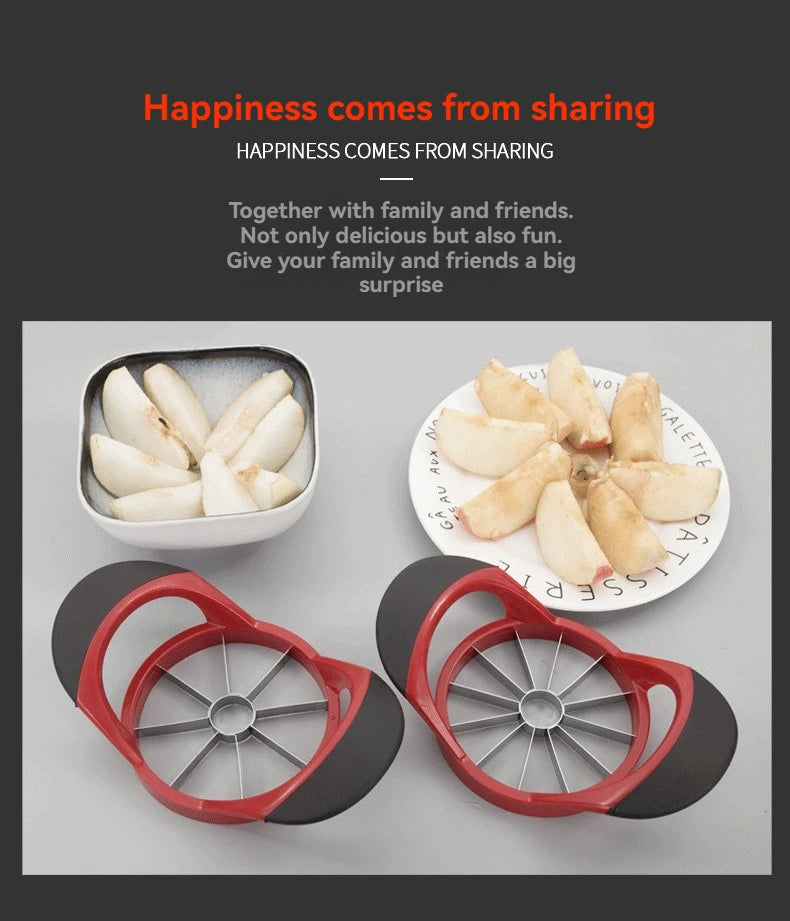 Stainless Steel Fruit Corer Fruit Cutter Apple Slicer Divider Plastic Handle Household Corer Cutting Fruit Tool