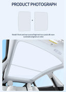 Parasol mejorado para Tesla Model Y 3 Highland, parasol anti-UV, visera protectora de techo, hebilla de tela para hielo, cubierta de refrigerador para tragaluz de vidrio