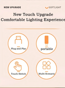 Portable Dimmable Touch Control 10LEDs USB Night Light 5V Bulb for Bedroom Study PC Laptop Mobile Power Bank Plug in Lighting