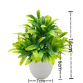 1pc Artificial Plants with Plastics Pots Perfect Greenery for Home DecorationsOffice Desk Living Room and Bedroom Decoration
