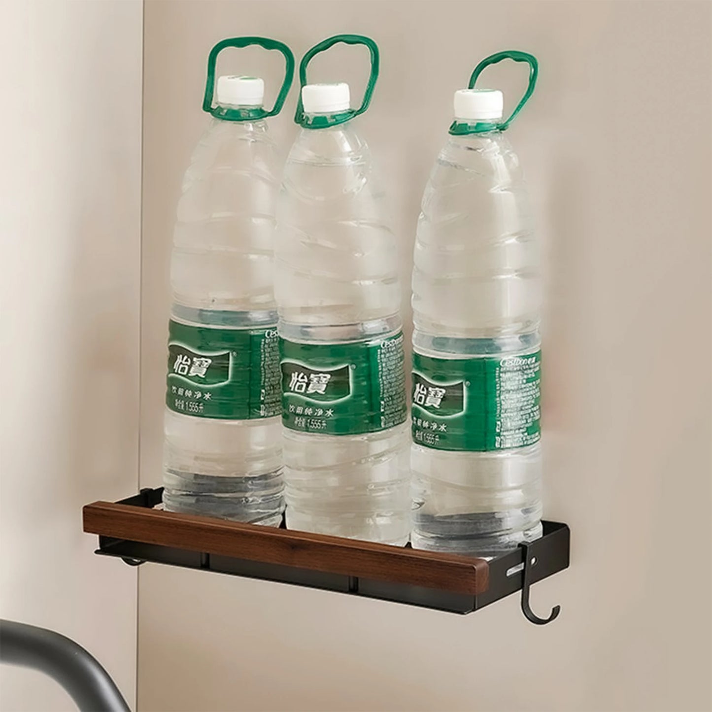 Estantes de baño para inodoro de nogal con trípode. No requiere perforación. Estilo nórdico. Madera maciza pura, resistente al agua y a la humedad.