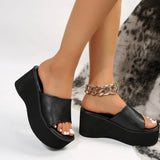 Zapatillas Zapatos De verano para Mujer, zapatillas De plataforma con cuña, Zapatos De Mujer, sandalias deslizantes De diseñador, Zapatos De lujo, Zapatos De Mujer