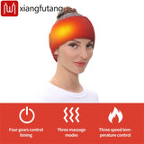 Electric Heating Head Wrap Headache Relief Headband Heated Head Belt Scalp 3 Temperature Levels for Migraines Relaxing