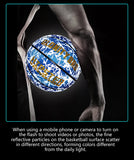 Glowing Basketball Leather Luminous Wear-Resistant Ball Size 5/6/7-27.5/28.5/29.5'' For Youth,In&Outdoor Basketball Night Game