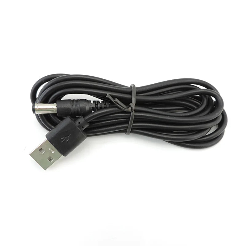 USB 2.0 Male A to DC 5.5mm x 2.1mm Plug Jack DC Power Cord Socket Connector 5V Cable Line 5.5mm*2.1mm L1