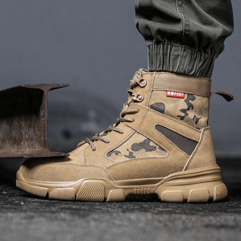 Sneakers  Indestructible Shoes Work Safety Shoes With Steel Toe Cap Puncture-Proof Male Security Protective Shoes Tactical Boots