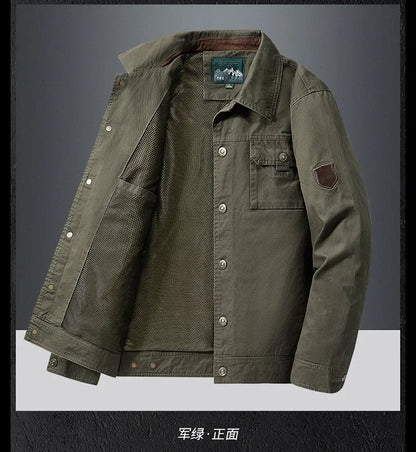 Spring Autumn Jacket Men Cotton Windbreaker Bomber Coat Military Men's Tactics Jackets Man Cargo Casual Jacket Mens Clothes New