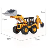 Juguetes para niños, tractor de aleación, excavadora, buldózer, grúa en miniatura, camión, modelo de vehículo agrícola de ingeniería fundido a presión, regalos para niños