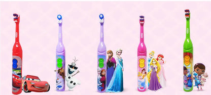 Oral-B Kid Electric Toothbrush Pro-Health Soft Bristle Rounded Vibrate Brush Heads Gum Care Teeth Brush Battery Power for Age 3+