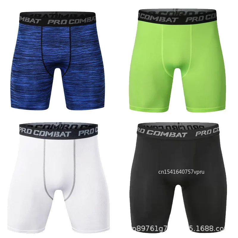 Pantalones cortos de compresión para correr para hombre, pantalones cortos deportivos, ropa interior, mallas, pantalones deportivos, bóxers de secado rápido para fitness.