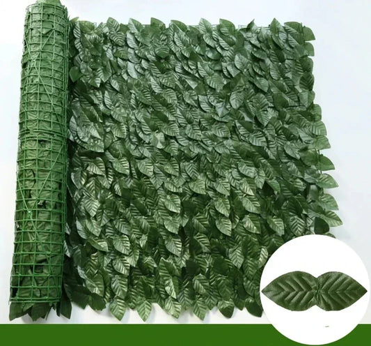 Artificial Ivy Hedge Green Leaf Fence Panels Faux Privacy Fence Screen for Home Outdoor Garden Balcony Decoration 1x3m