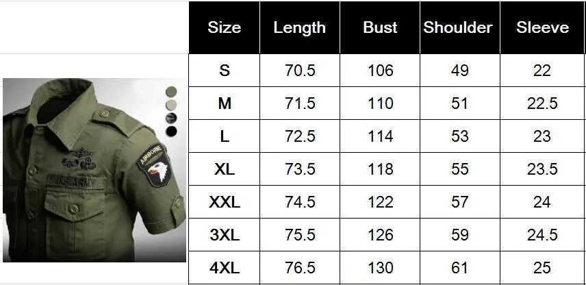 Short Sleeved Shirts Men Tactical T-shirt Spring Summer Workwear Cotton Vintage Shirt  Army Embroidery Pocket Cargo Tees