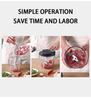 500/900ML Manual Food Processor Vegetable Chopper Hand Crank Garlic Mincer Portable Onion Cutter Fruits Herb Kitchen Accessories