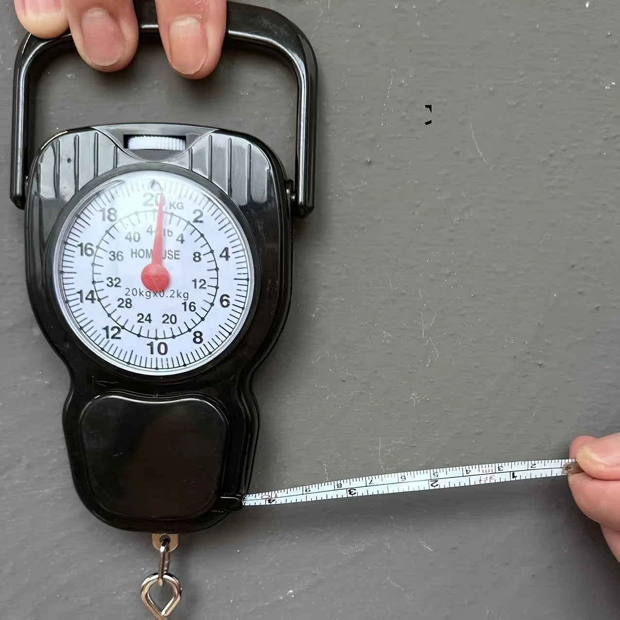 Portable Household 44.09LB Spring Scale –Battery-Free & Electric-Free! Ideal for Weighing Fish Luggage Get Accurate Measurements
