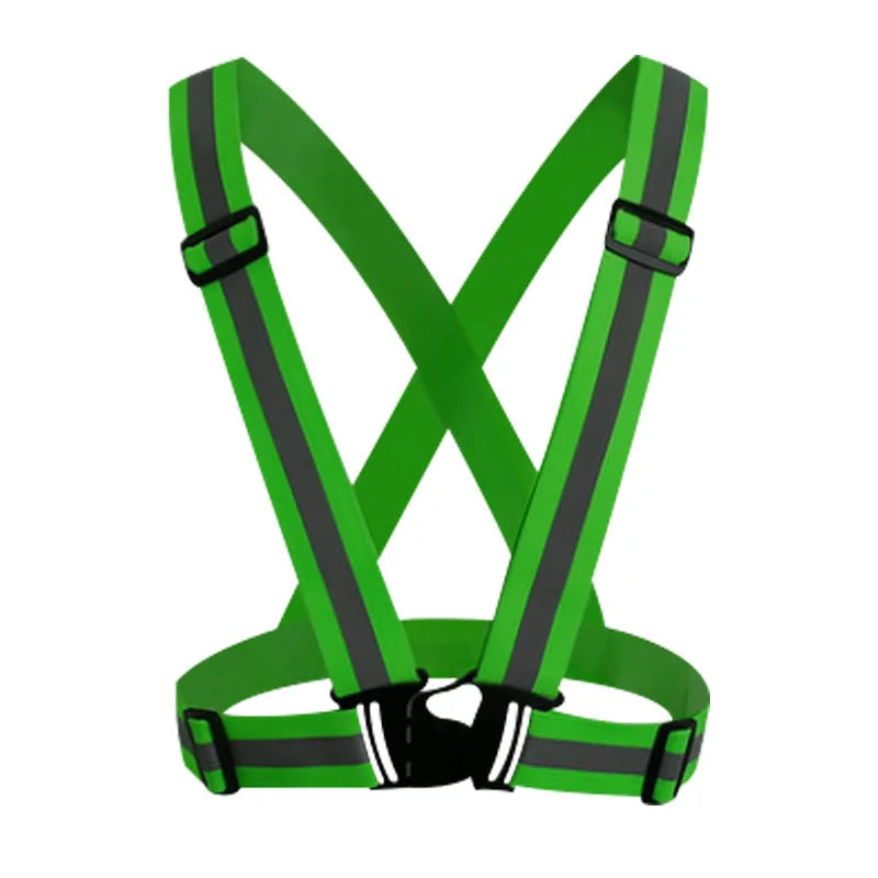 Highlight Reflective Straps Night Running Riding Clothing Vest Adjustable Safety Vest Elastic Band For Adults and Children