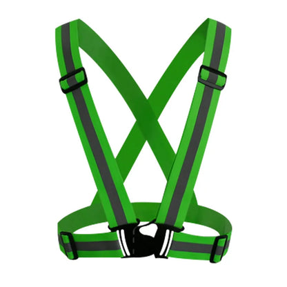 Highlight Reflective Straps Night Running Riding Clothing Vest Adjustable Safety Vest Elastic Band For Adults and Children
