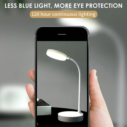 Portable LED Desk Lamp USB Plug Powered Table Light Support 3 Color Stepless Dimming Eye Protection Bedroom Bedside Lamp