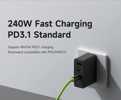Hagibis USB C Fast Charger Cable With LED Display PD 240W 40Gbps Video Cord Compatible with Thunderbolt 4/3 For iPhone 16 Laptop