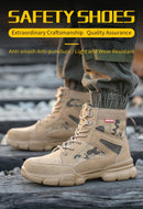 Sneakers  Indestructible Shoes Work Safety Shoes With Steel Toe Cap Puncture-Proof Male Security Protective Shoes Tactical Boots