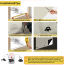 100% Blackout Curtain with Suction Cup UV Blocking Window Drapes Blinds Full Shades Panel DIY Portable Film Sunshade Cover