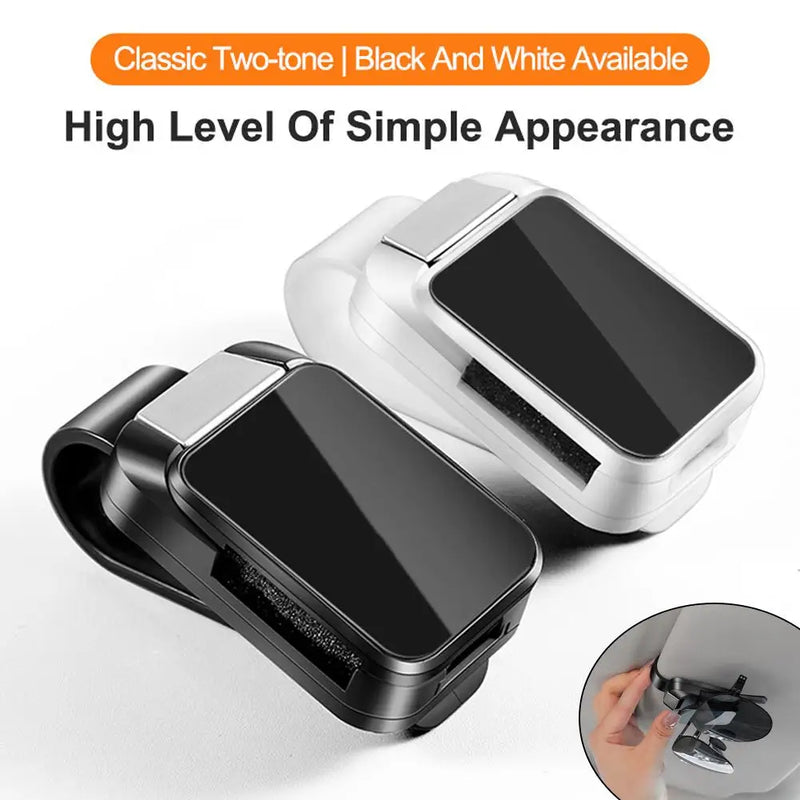 Car Sunglasses Clip Sun Visor Glasses Holder Card Ticket Holder Stable Storage Clips Eyeglasses Hanger Car Interior Accessories