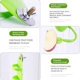 1Pc Bird Cuttlebone Holder Bird Cage Feeding Holder Vegetable Fruits Cuttlebone Holder for Parrot Parakeet Bird Feeder