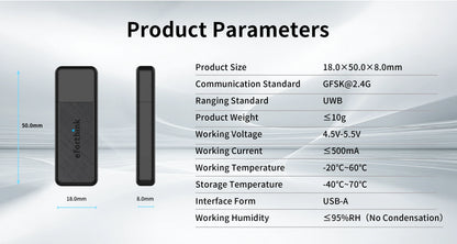 EforLink Computer Touchless ScreenLock,Automatic Locking ,UWB High-Precision Ranging,USB Security Key,Windows Security Key
