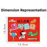 32-Piece Montessori Educational Toddler Matching Cards Learning Games for Kids, Toys for Kids 2 to 4 Years Old, Cartoon Puzzle for Babies