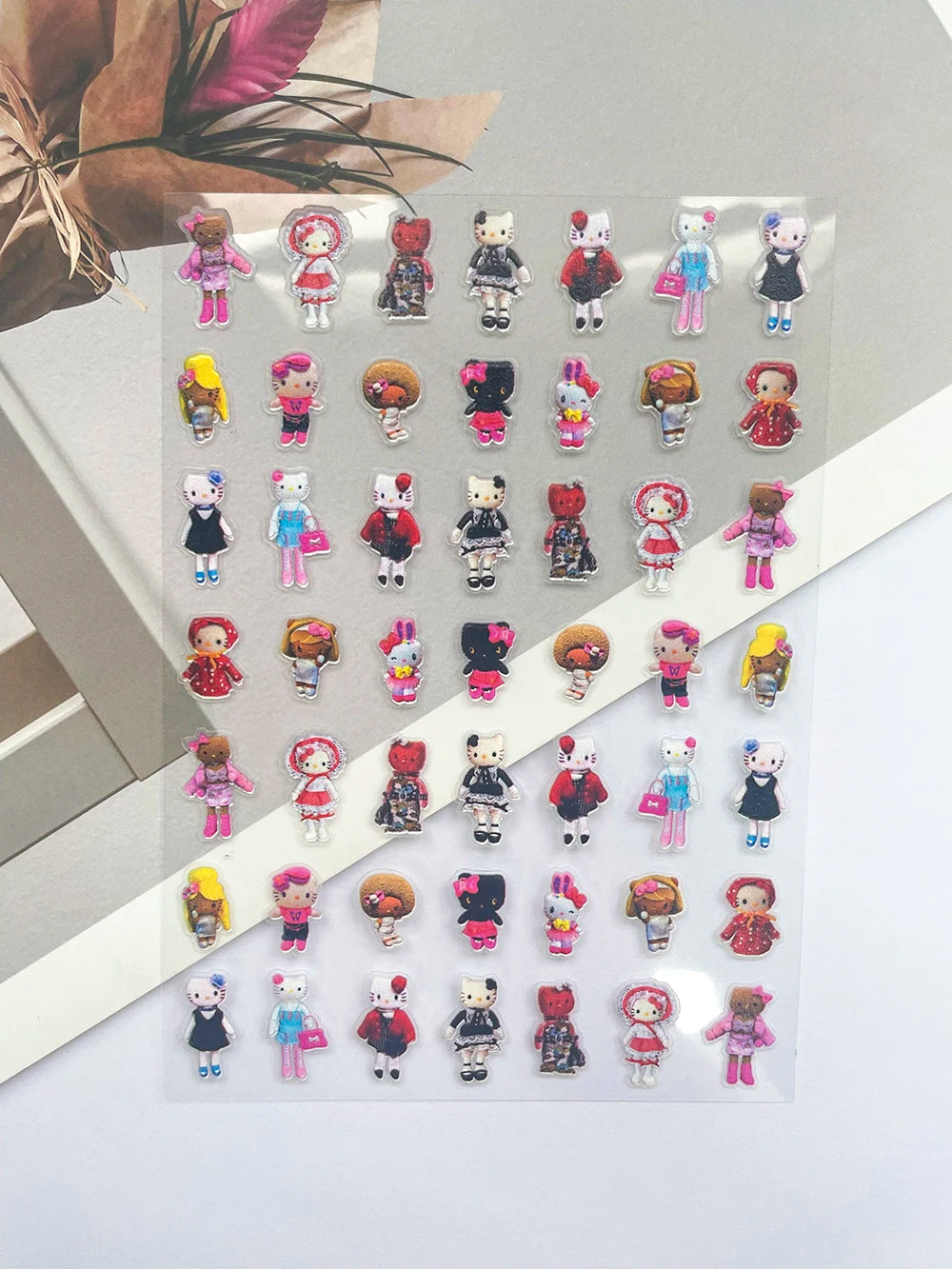 Super Mini Phone Leopard Print Luggage Tags Nail Art Diy Loptop Phone Shell Water Bottle Waterproof Stickers