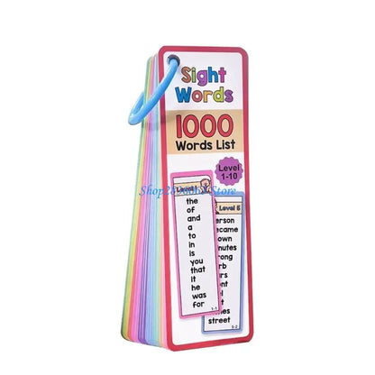 831D Sight Words Flash Cards High Frequency Word Lists Language Learning Tool Educational for Kids and Adults