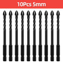 Cross Hex Drill Bit Set For Concrete Porcelain Tile Glass Metal Professional Multifunction Drill Bits Kit Tools Carbide Drills