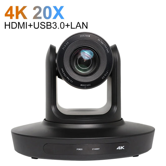 Ai-Auto Tracking 4K Conference Camera PTZ Video 10x 20x Zoom HDMI USB IP Live Streaming Camera For Business Events Youtube Obs