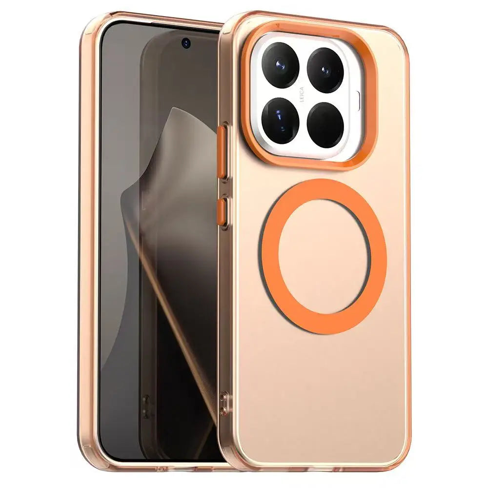 Luxury Matte Candy Magnetic Wireless Charging Transparent Case For Redmi Xiaomi 14T Pro 15T 15TPro For Magsafe Shockproof Cover