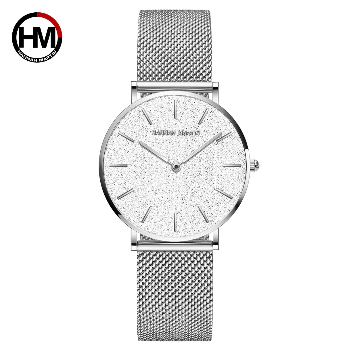 HANNAH MARTIN Women Watch Nordic Minimalist Japan Quartz Movement 3Bar Waterproof Women 36mm Full Rose Gold Dropshipping Watches