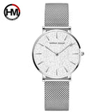 HANNAH MARTIN Women Watch Nordic Minimalist Japan Quartz Movement 3Bar Waterproof Women 36mm Full Rose Gold Dropshipping Watches
