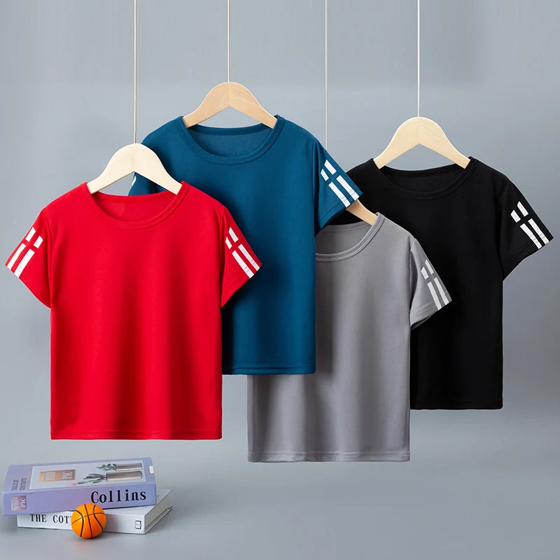 Children's quick-drying sports long sleeve T-shirt comfortable and fashionable sports running basketball football cycling T-shir