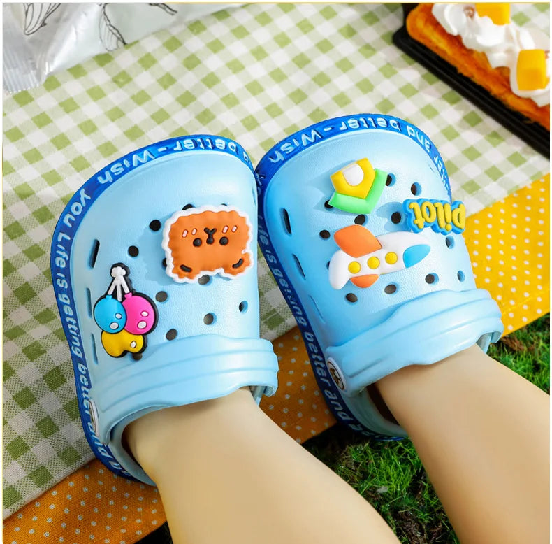 Kids Slippers For Boys Girls Cartoon Shoes Summer Toddler Flip Flops Baby Indoor Slippers Beach Swimming Slippers for Children