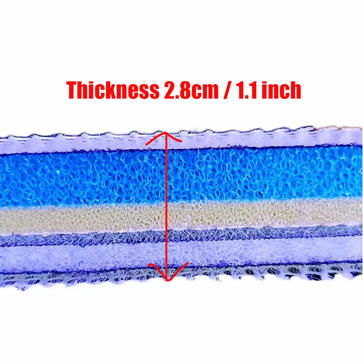 Esponja filtrante para acuario de 12 capas, 12D, biomedio, sin pegamento, de alta densidad, para estanque, filtro externo, algodón, accesorios para skimmer.