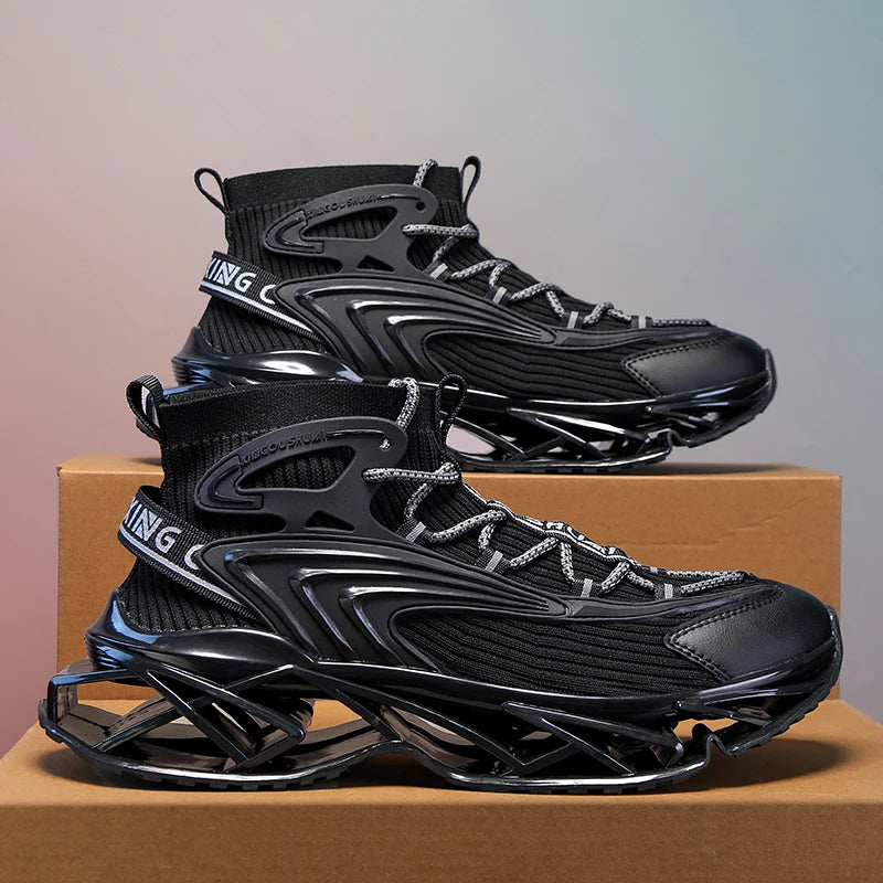 Mens Sneakers Flat Comfortable Fashion Tennis Sports Running Shock-absorbing Gym Male Casual Sports Shoes for Man