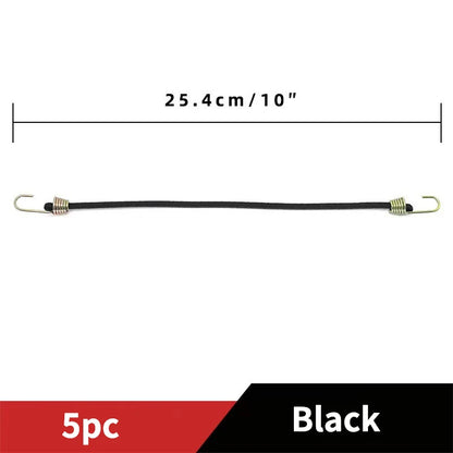 5/10PCS Elastic Luggage Strap with Fixed Socket Small Hook 4mm Latex Mini Rope for Camping Fixed Elastic Cord Accessory