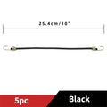 5/10PCS Elastic Luggage Strap with Fixed Socket Small Hook 4mm Latex Mini Rope for Camping Fixed Elastic Cord Accessory