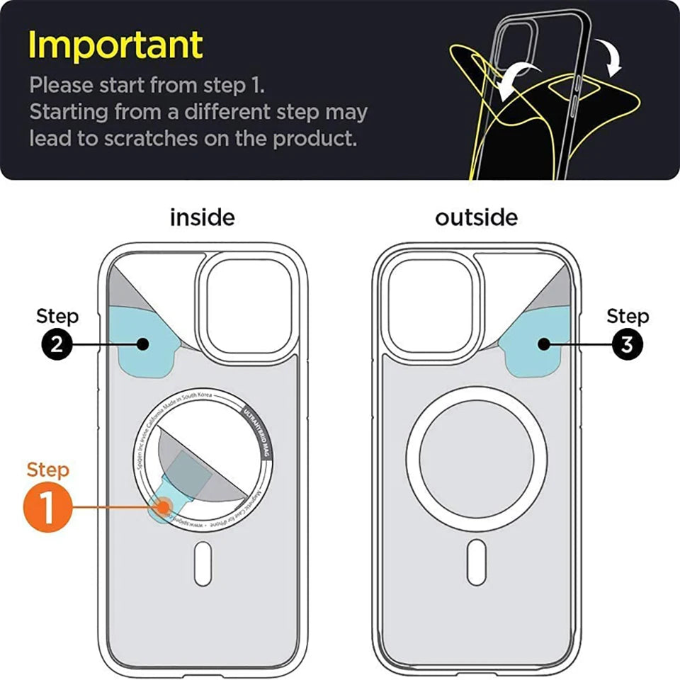 Luxury Wireless Magnetic Cover For Apple Magsafe Case Iphone 11 12 13 15 14 Pro Max Mini 7 8 Plus Xr XsMax X Clear Acrylic Cases