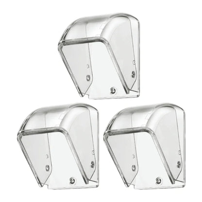 CACAZI PC Transparent Waterproof Cover for Wireless Doorbell Button Chime Outdoor Rain-cover Home Case Suitable for Most Buttons