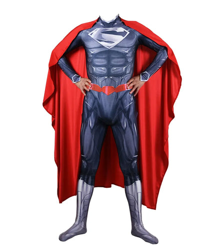 Adults The Man of Steel Cosplay Costume Zentai Suit Superhero Halloween Bodysuit Party Jumpsuit