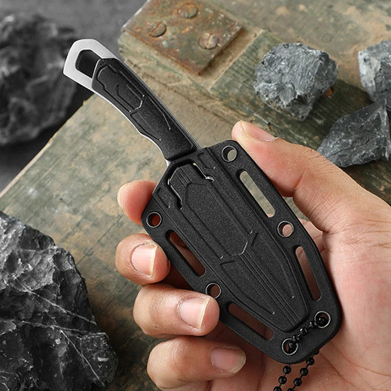 1PC Outdoor Stainless Steel Mini Knife High Hardness Defensive Folding Knife EDC Multi-purpose Camping Survival Portable Knife