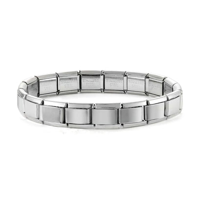 Pulseira de aço inoxidável para mulheres, links italianos, 9mm largura, pulseira para meninas, jóias de casamento, presentes, atacado, nova moda