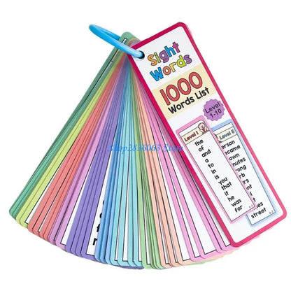 831D Sight Words Flash Cards High Frequency Word Lists Language Learning Tool Educational for Kids and Adults